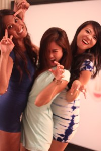 Sexy ladies getting ready for a night out in south beach. 