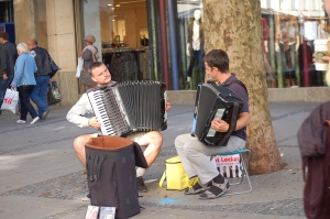 street performers in Munich. 