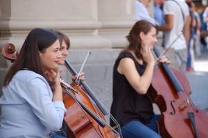 Street performers in Munich 
