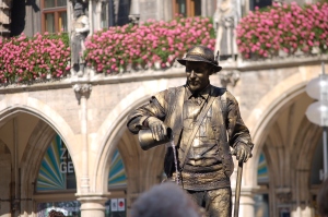Real life statue in Munich Germany 